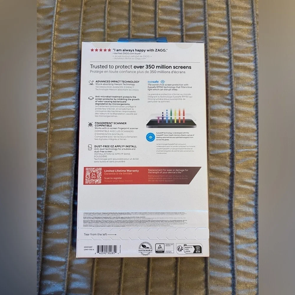 NEW - ZAGG InvisibleShield Fusion XTR3 Samsung Galaxy S24 Ultra Screen Protector